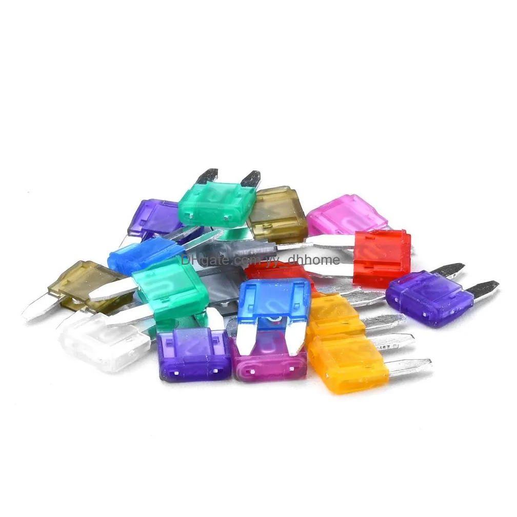 120pcs car fuse blade fuse kit fuses automatic truck blade the fuse insurance insert insurance lights auto accessories
