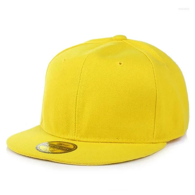 Ball Caps Diy Print Custom Logo Flat Brim Baseball Cap Women Men Spring Summer Travel Sun Hat Hip Hop Casual Hats Snapback Casquette Dhtwv