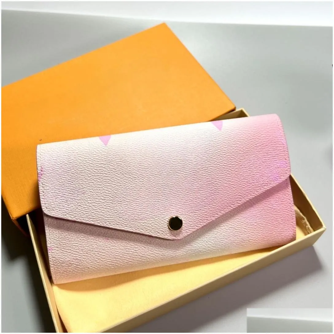 Wallets Designer Midnight Fuchsia M81270 Zippy Coin Purse M81349 Wallet Sunrise Pastel Mini Drop Delivery Bags Lage Accessories Holde Dhsh3