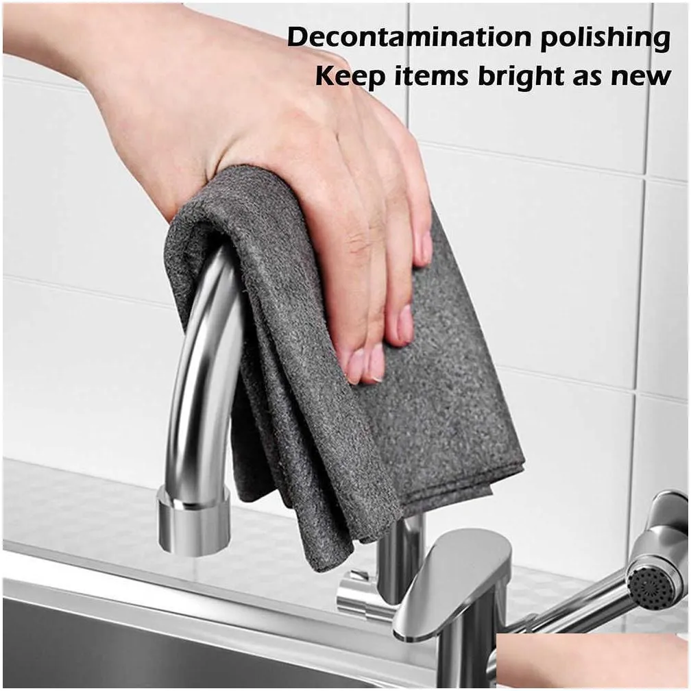 new 10/1pcs thickened magic cleaning cloth multifunction microfiber glass windows wipe rags car washing towel bathroom clean tools