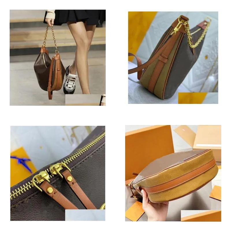 Evening Bags Designer Loop Hobo Bag Shoder Underarm Half Moon Luxury Handbag Purse Pouch Crossbody Drop Delivery Lage Accessories Dhudy