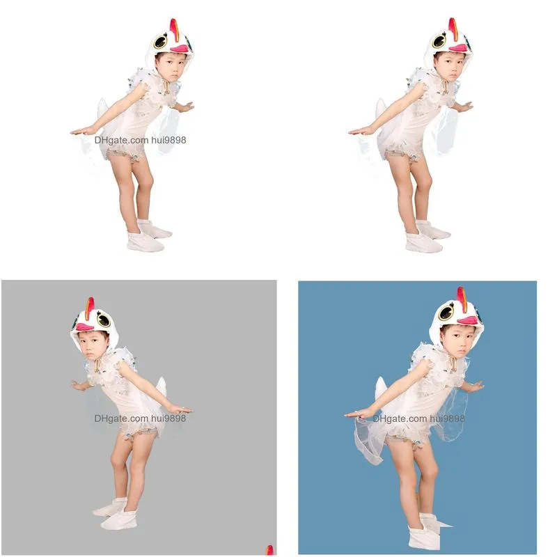 pantomime clever white goose cute animal costume show costume clothes