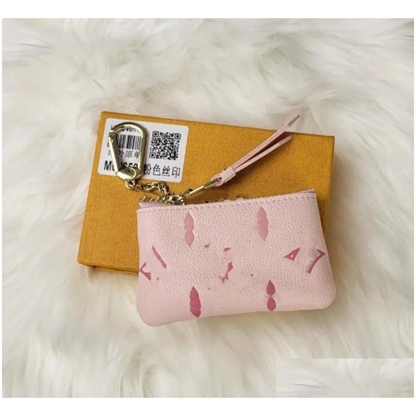 Coin Purses 10A Top Quality Fashion Luxurys Designers France Style Coins Pouch Wallet Men Women Lady Leather Zip Purse Key Wallets M Dhuvd