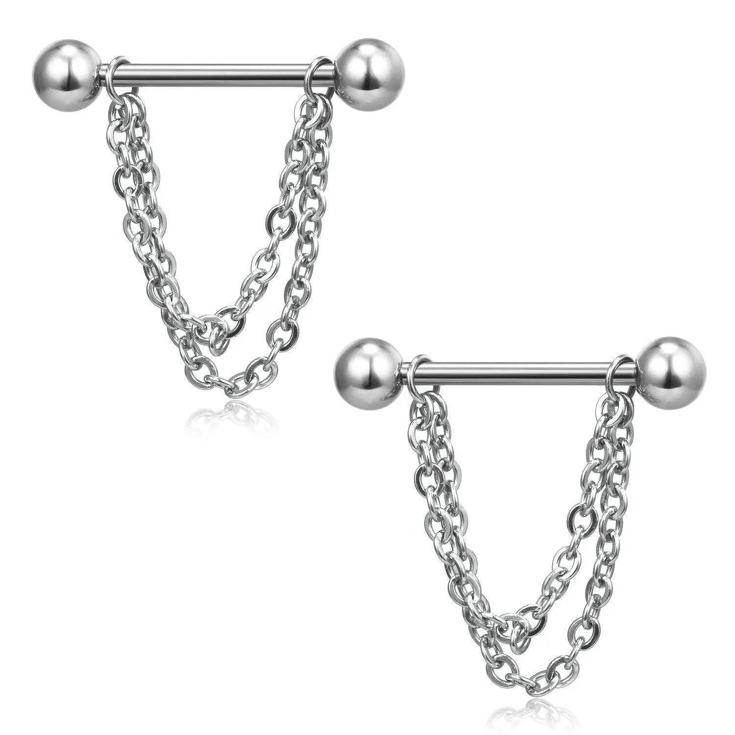 Stainless Steel Love dumbbell Nipple Shield Bar Ring Body Piercing Jewelry Hot 16mm
