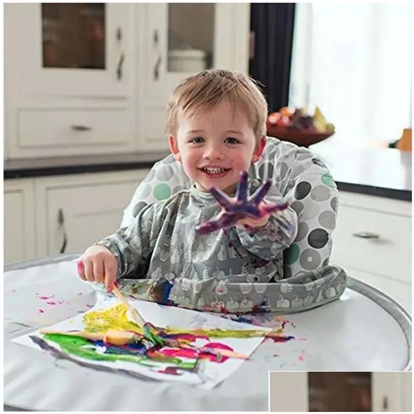 Round Baby Eating Table Mat Infant Feeding Cover for High Chair Learn To Eat Autonomously Waterproof 231225