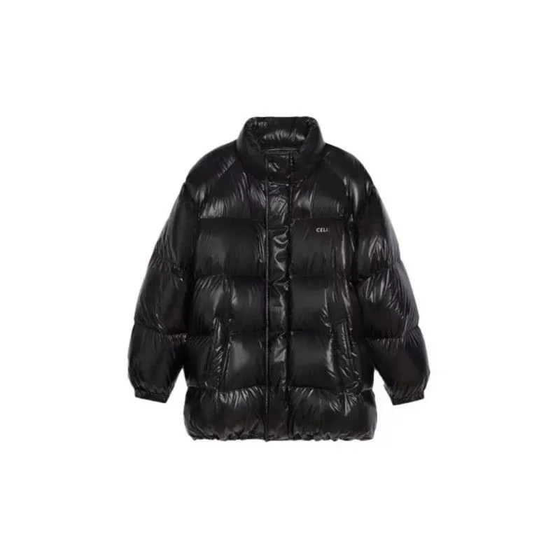 designer men`s jacket shiny winter windproof warm down jacket hooded jackets couple sweatshirts hip hop trench coat2024