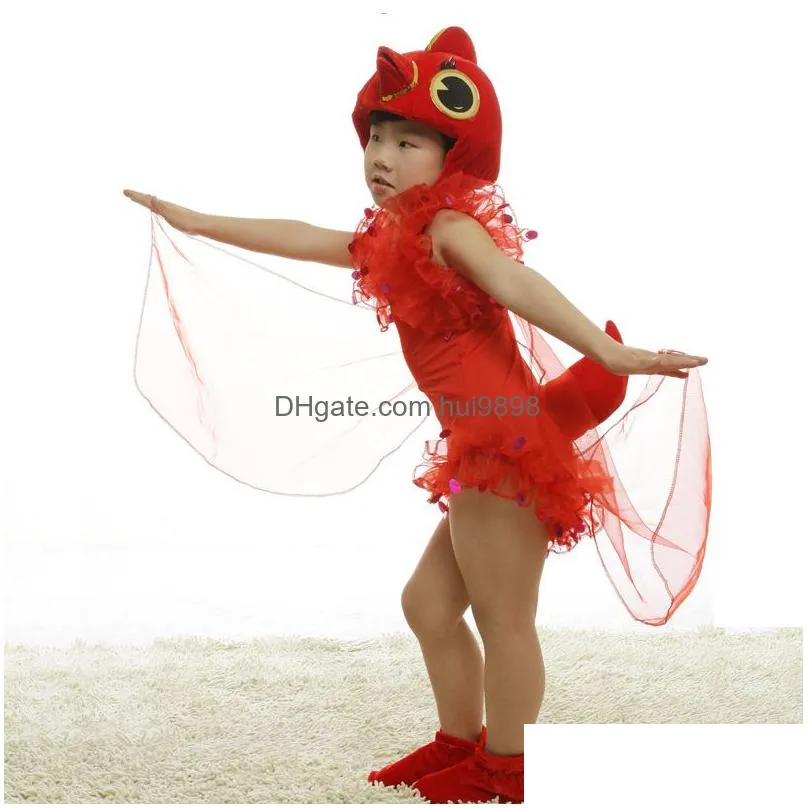 childrens drama cute little animal red chicken show costumes