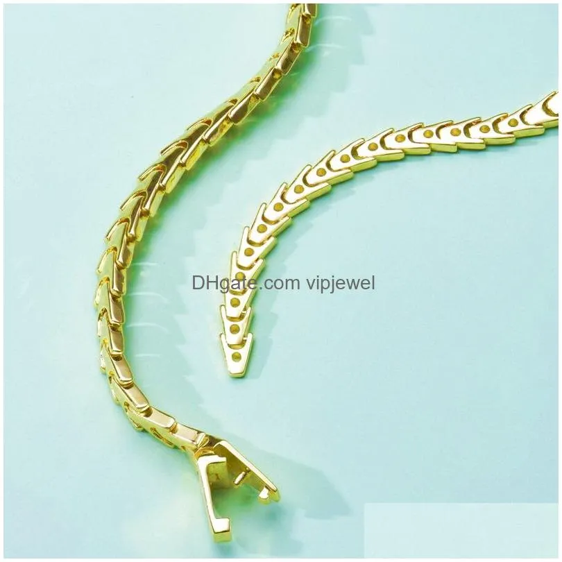 designer collection style dinner party necklace bracelet earrings smooth shiny soft chain plated gold snake serpent snakelike high quality jewelry