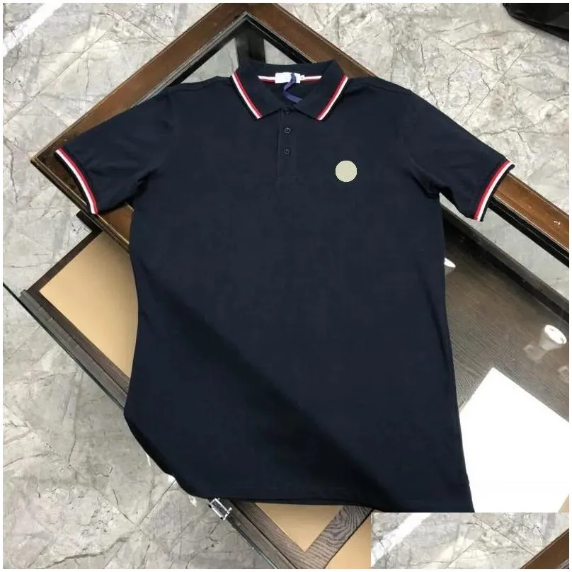 Designer mens Basic business polos T Shirt fashion france brand Men`s T-Shirts embroidered armbands letter Badges polo shirt shorts