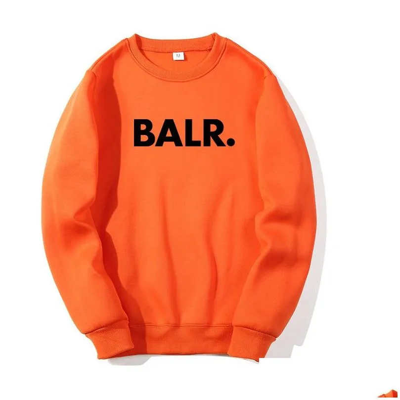 2020 BALR New Men`s Clothing Sweatshirt Hoodie Women`s Pullover Top Autumn Designer Hoodies Sweatshirt Color Grey Black Red Asian Size