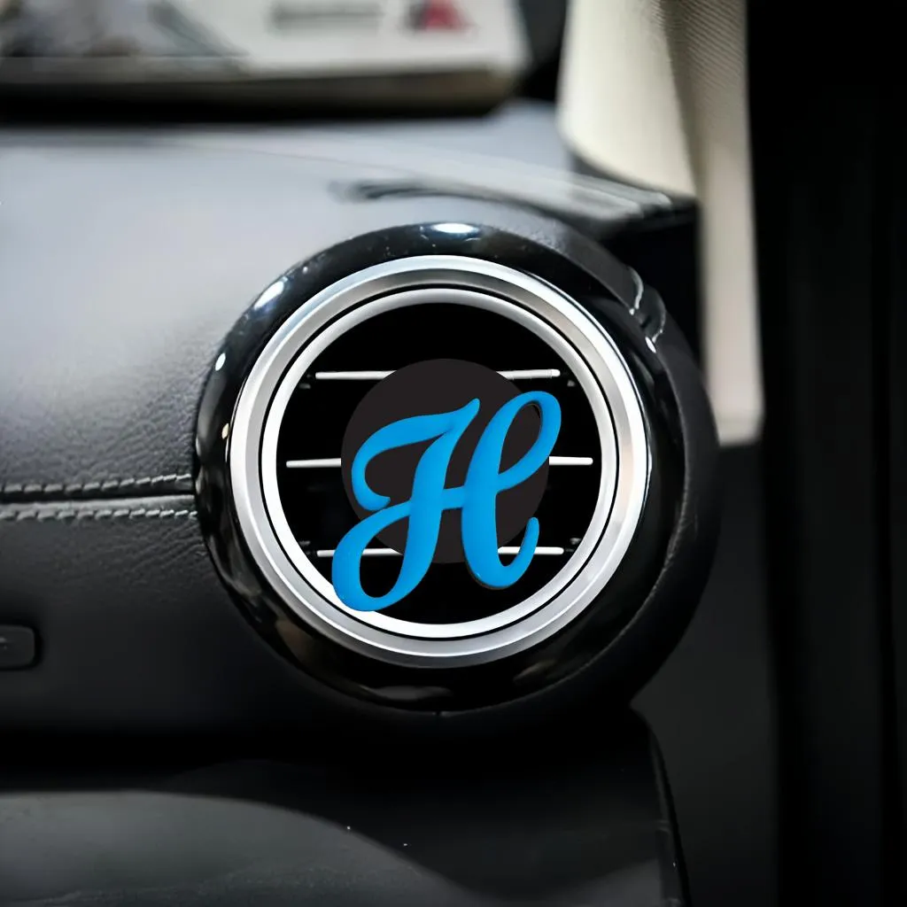 Other Interior Accessories Blue Large Letters Cartoon Car Air Vent Clip Outlet Per Conditioner Clips For Office Home Drop Delivery Otshf