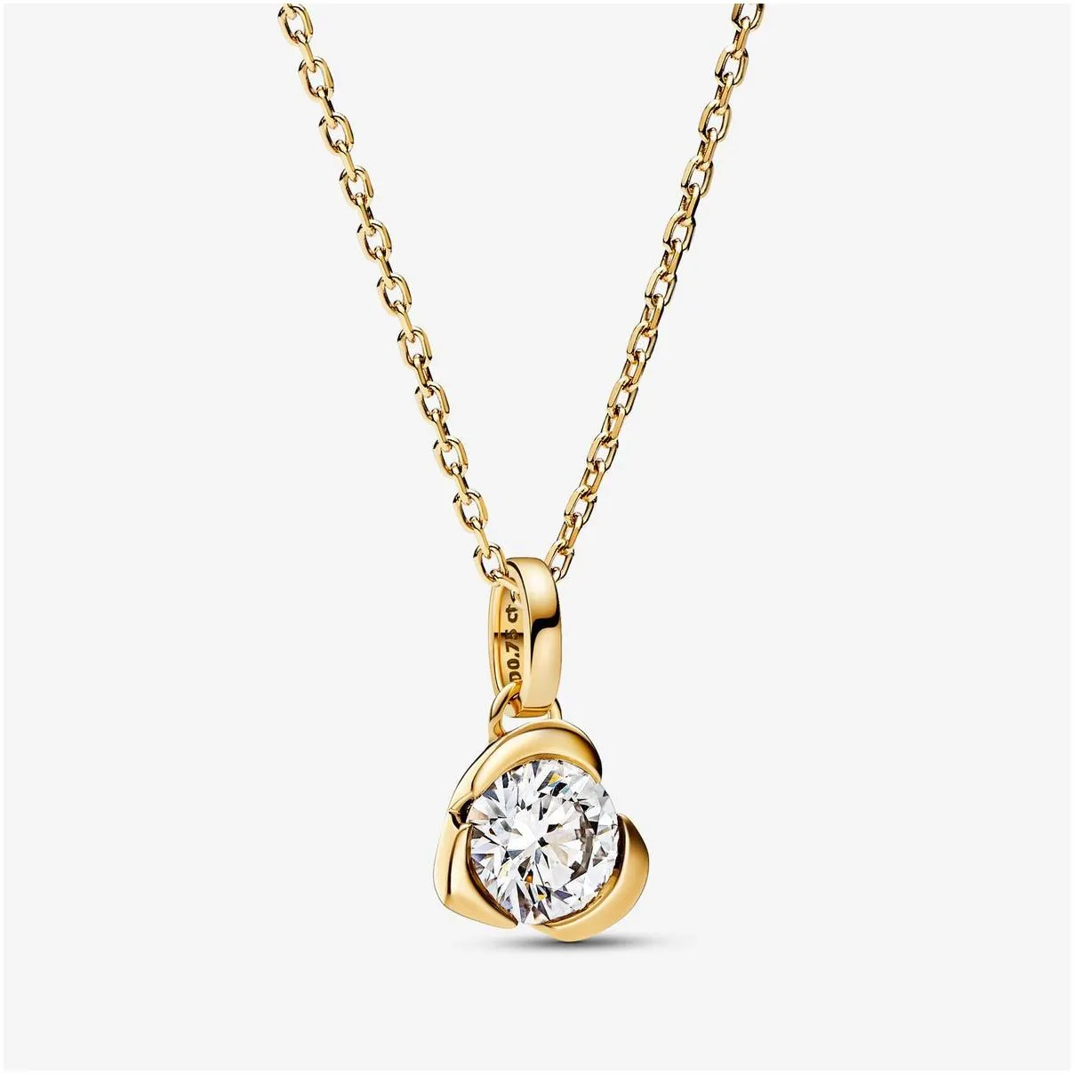 new 925 silver Pendant Necklaces for women with ZC Shiny Jewelry DIY fit Pandoras Era Bezel Lab-grown Diamond designer gold Necklace high-quality Link