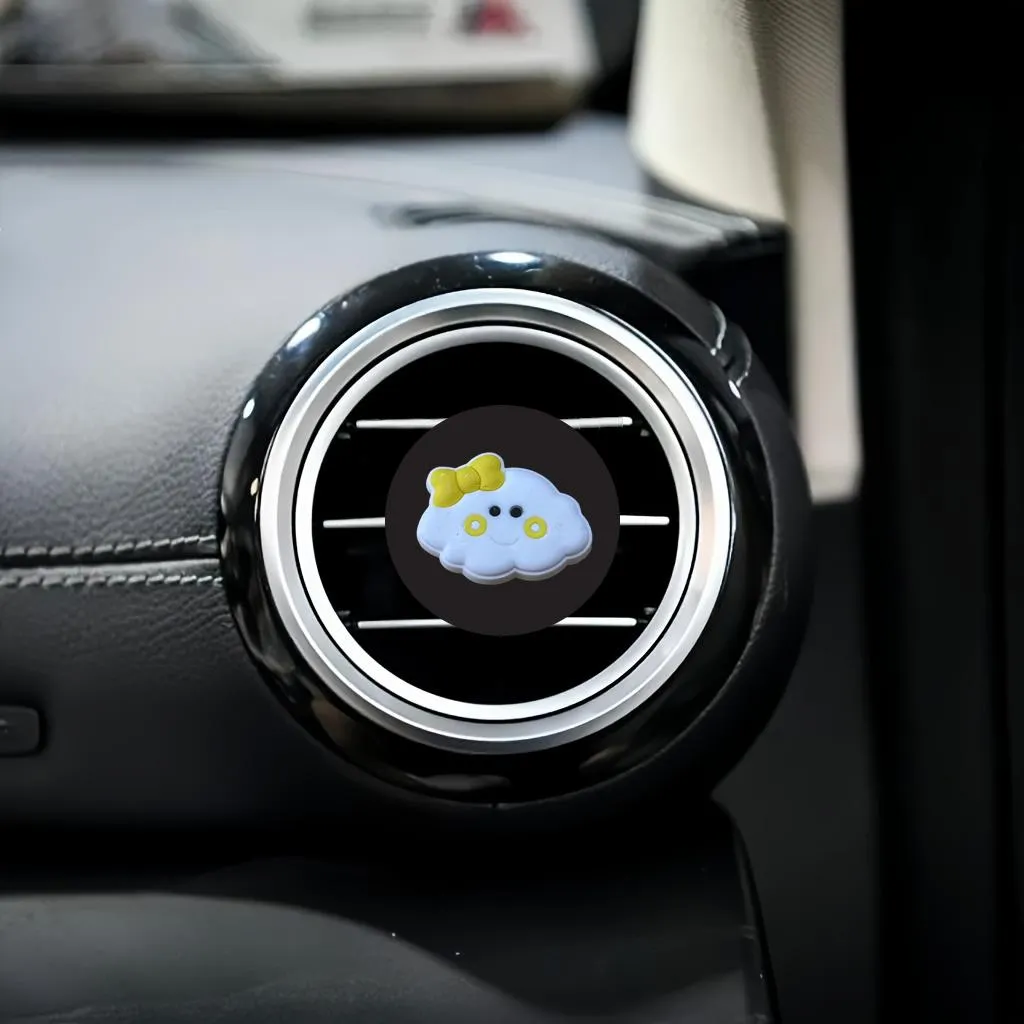 cloud cartoon car air vent clip clips auto freshener conditioner conditioning outlet perfume square head