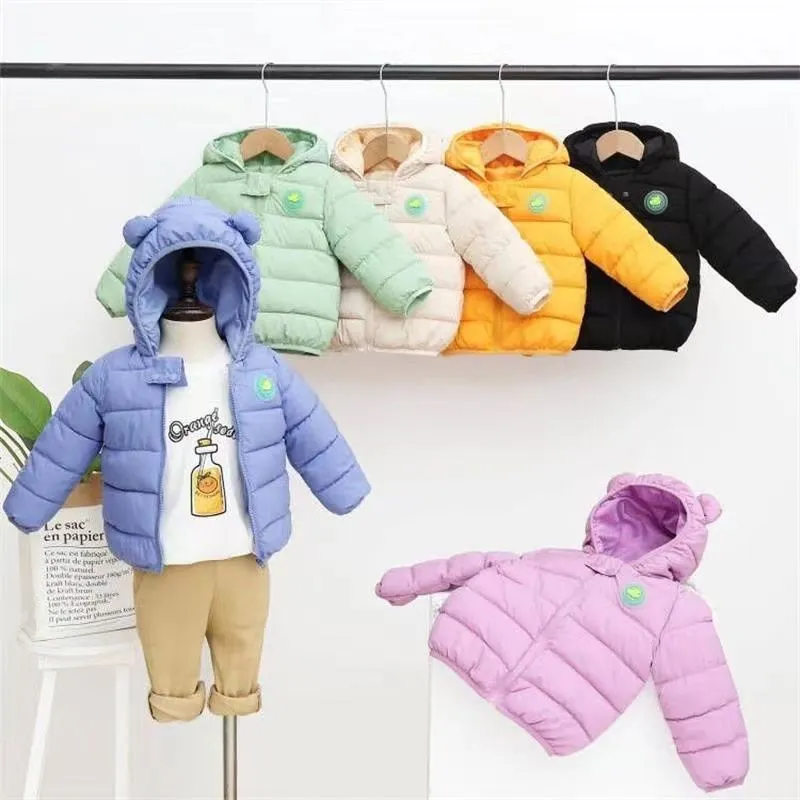 Baby Designer Clothes Winter Infant Down Coat Kids Girls Boys Winter Warm Jacket Sleeveless Hooded Outwear High Quality Kids Clothing