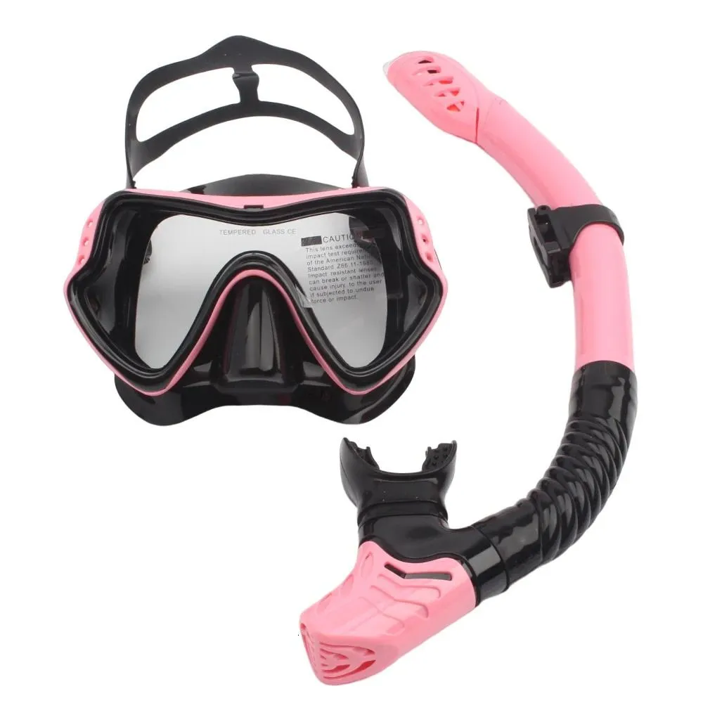 JSJM Professional Snorkel Diving Mask Snorkels Goggles Glasses Diving Goggles Swimming Tube Set Snorkel Mask Adult Unisex 240506