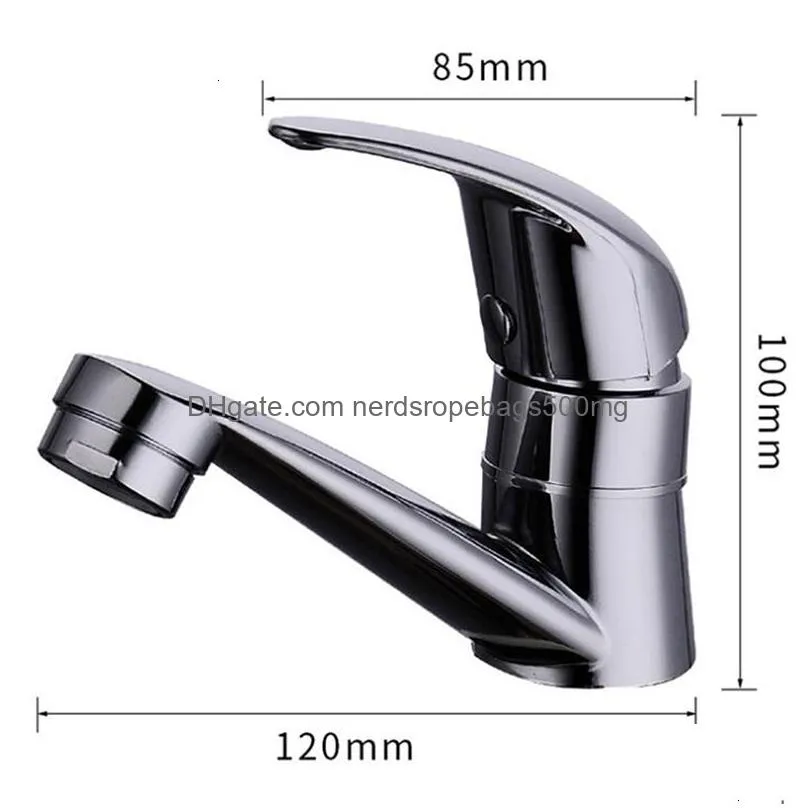 Bathroom Sink Faucets Kitchen Chrome Deck Mount Basin Single Handle Hole Bath Tap Cold Water Hardware 221203 Drop Delivery Dht3O