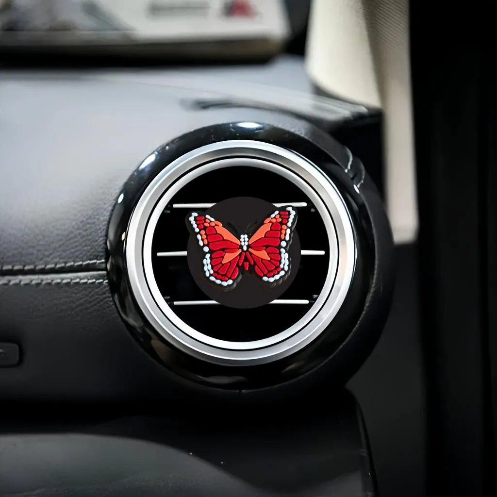 butterfly cartoon car air vent clip diffuser auto freshener outlet clips perfume