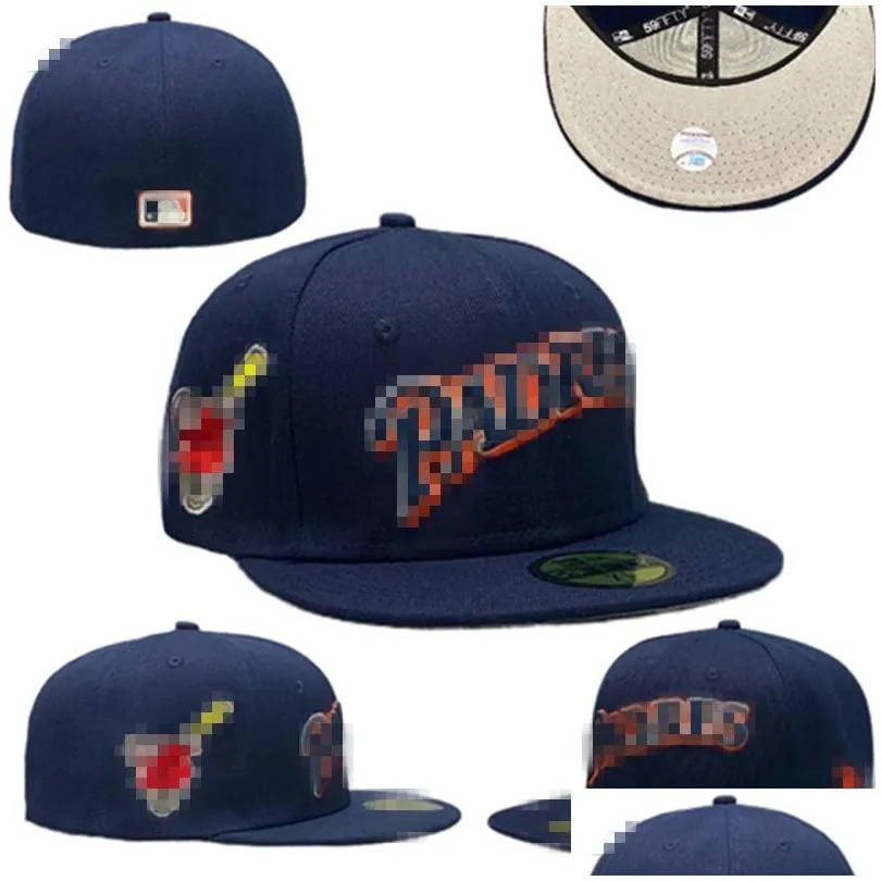 Ball Caps Uni Wholesale Fashion Snapbacks Baseball Cap Bucket Hat Embroidery Adt Flat Peak For Men Women Fl Closed 7-8 Drop Delivery A Dhmy3