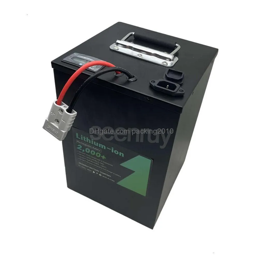 Batteries 52V 40Ah Li Ion With  Built-In Lithium Polymer Battery Pack For 2000W 5500W Tricycle E-Bike Bicycle Motorcycle Scoote Dhfbu