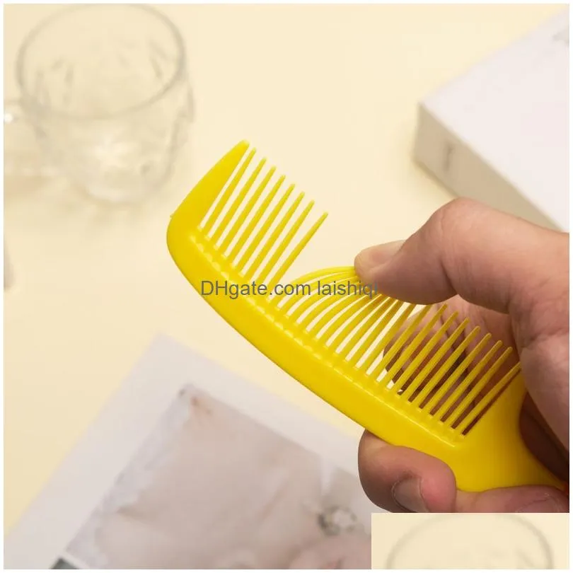 hair brushes household portable hairdressing combed anti static long hair clock massage combina color plastic comb 21cm