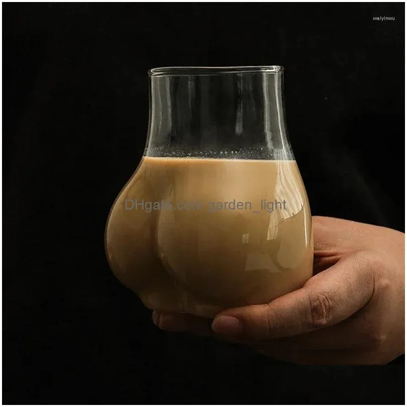 Wine Glasses Cute Body Ass Bus Coffee Milk Mug Beer Juice Tea Whiskey Drinking Cup High Grade Party Funny Gift Drop Delivery Home Ga Dhzhu