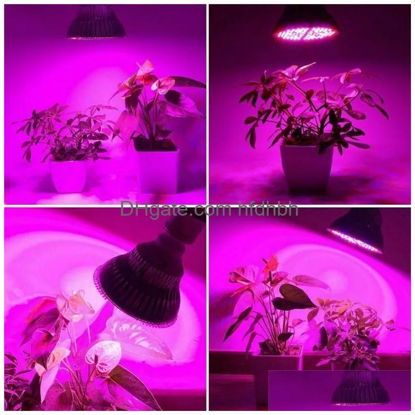 e27 led grow light 6w 10w 30w 50w 80w full spectrum leds lights 85-265v led bulbs for indoor garden plants flower