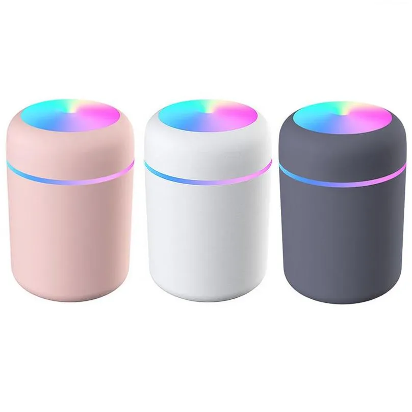 New 300ML Mini Air Humidifer Aroma Essential Oil Diffuser with LED Lamp USB Mist Maker Aromatherapy Humidifiers for Home Car