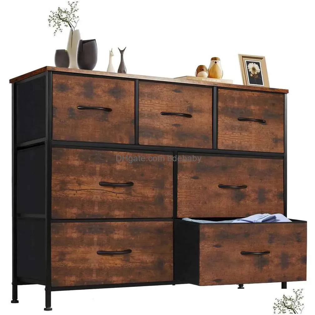 Dresser Storage Tower Solid Wood Chest of Drawers with Fabric Bins and Wooden Top TV Stand up to 45 Inch for Kid Room from Dhgate Bedroom Furniture - price 132.43 Dresser Storage Tower Solid Wood Chest of Drawers with Fabric Bins and Wooden Top TV Stand up to 45 Inch for Kid Room from Dhgate Bedroom Furniture - price 132.43