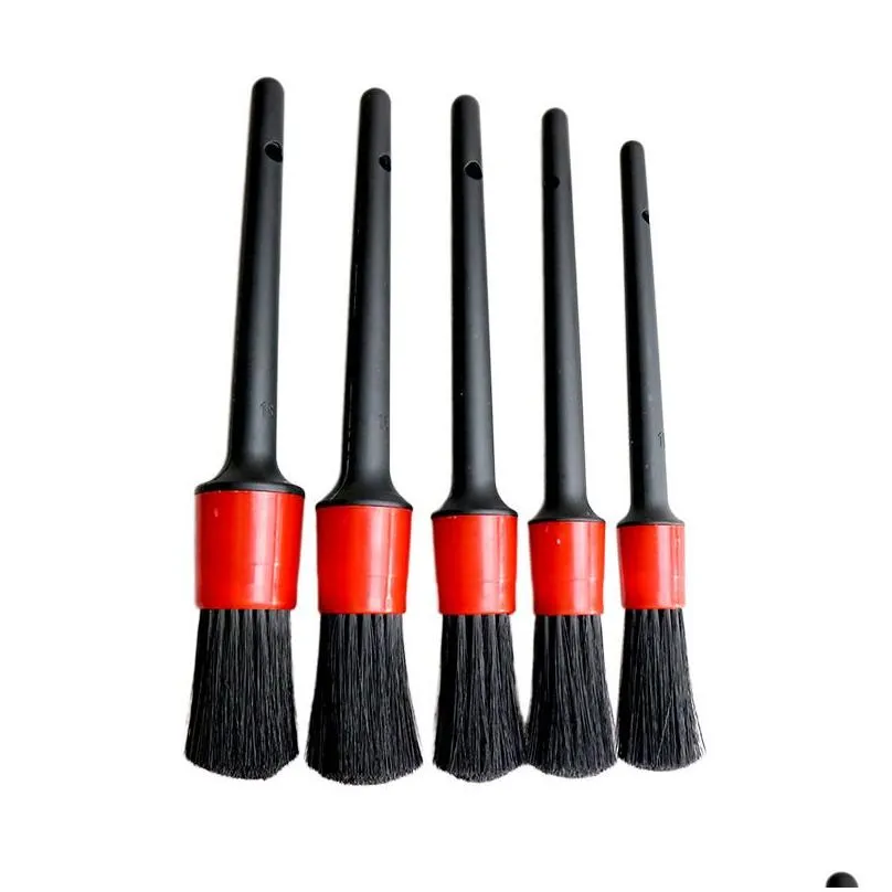 5pcs Car Detailing Brush Glass Cleaner Tool Auto Cleaning Car Cleaning Detailing Set Dashboard Air Outlet Clean Brush Tools Car Wash