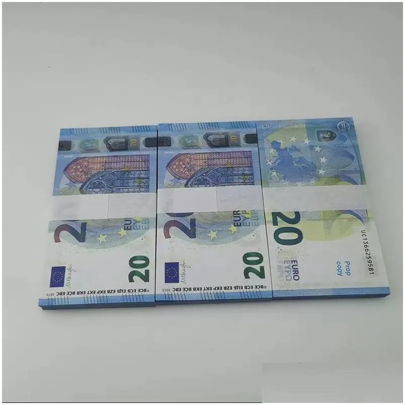 2022 Prop Money Toys Dollar Euros 10 20 50 100 200 500 commemorative fake Notes toy For Kids Christmas Gifts or Video Film 100