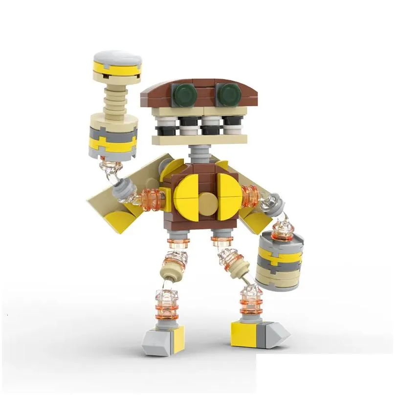 Blocks BuildMoc My Singing Chorus Wubbox Robot Building Set Cute Song Monsters Figures Bricks DIY Toy For Children Birthday Gift