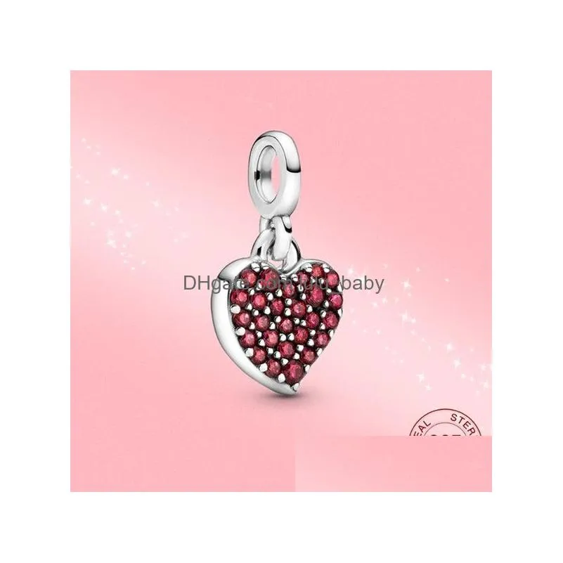 summer sterling silver loved heart me earrings for women s925 silver earring with charms diy jewelry