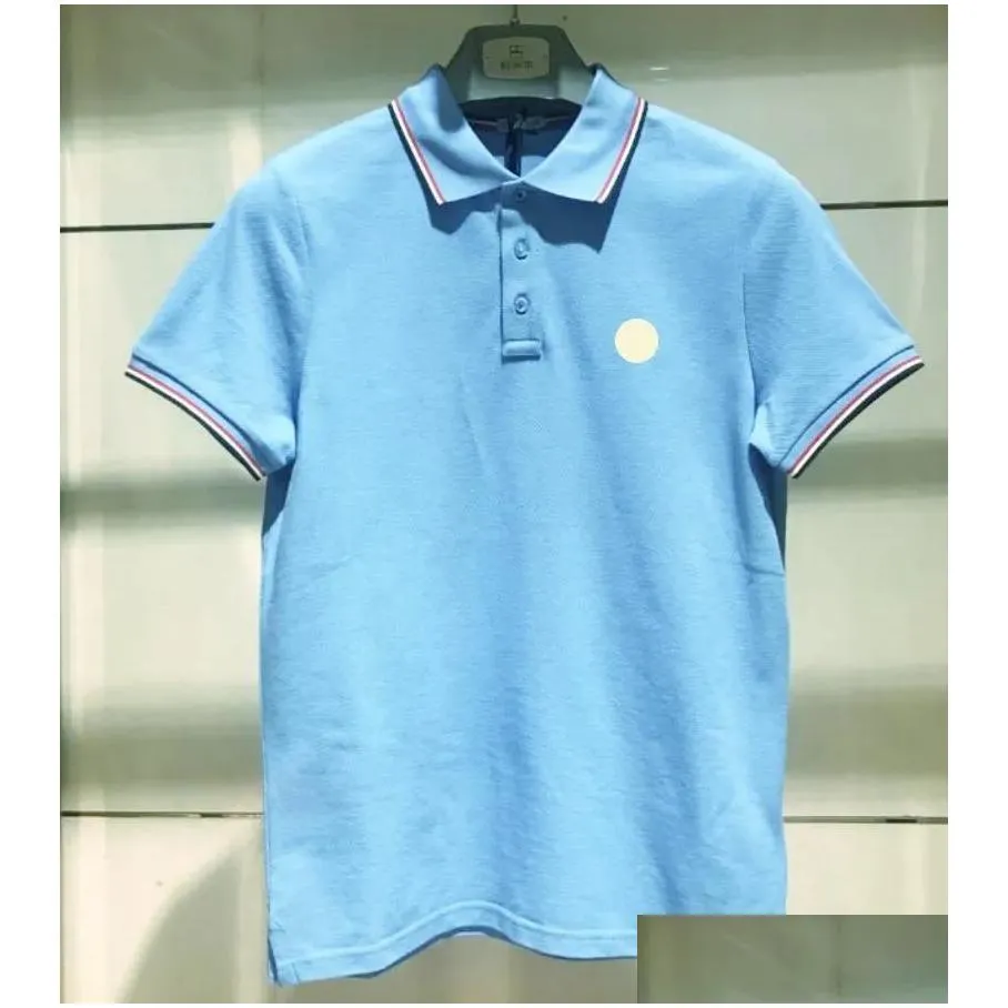 Designer mens Basic business polos T Shirt fashion france brand Men`s T-Shirts embroidered armbands letter Badges polo shirt shorts