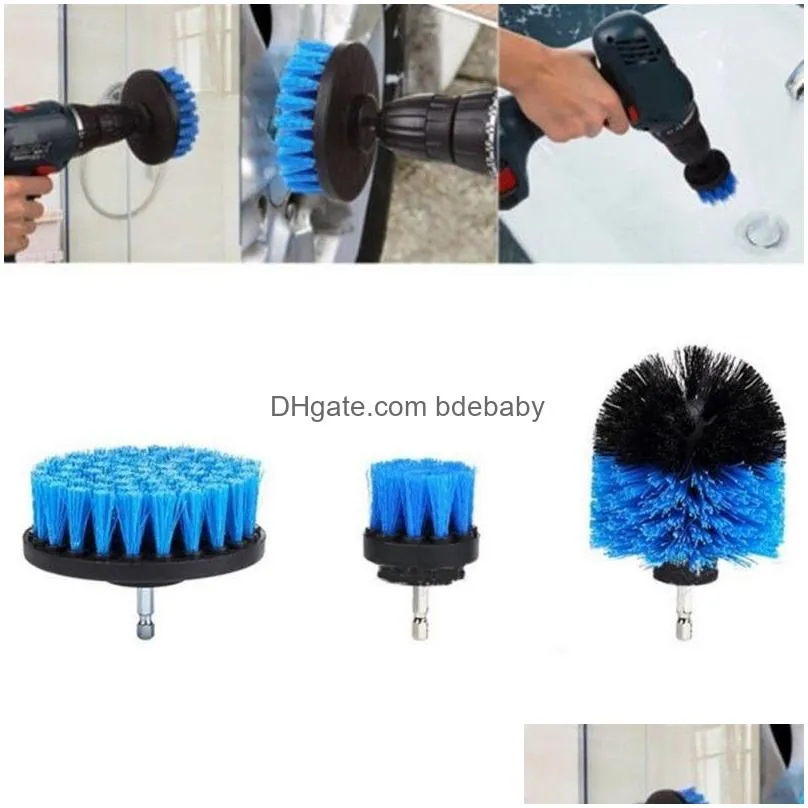 Cleaning Brushes Power Scrub Brush Drill 3 Pcslot For Bathroom Shower Tile Grout Cordless Scrubber Attachment By Drop Delivery Home Ga Dhpzi