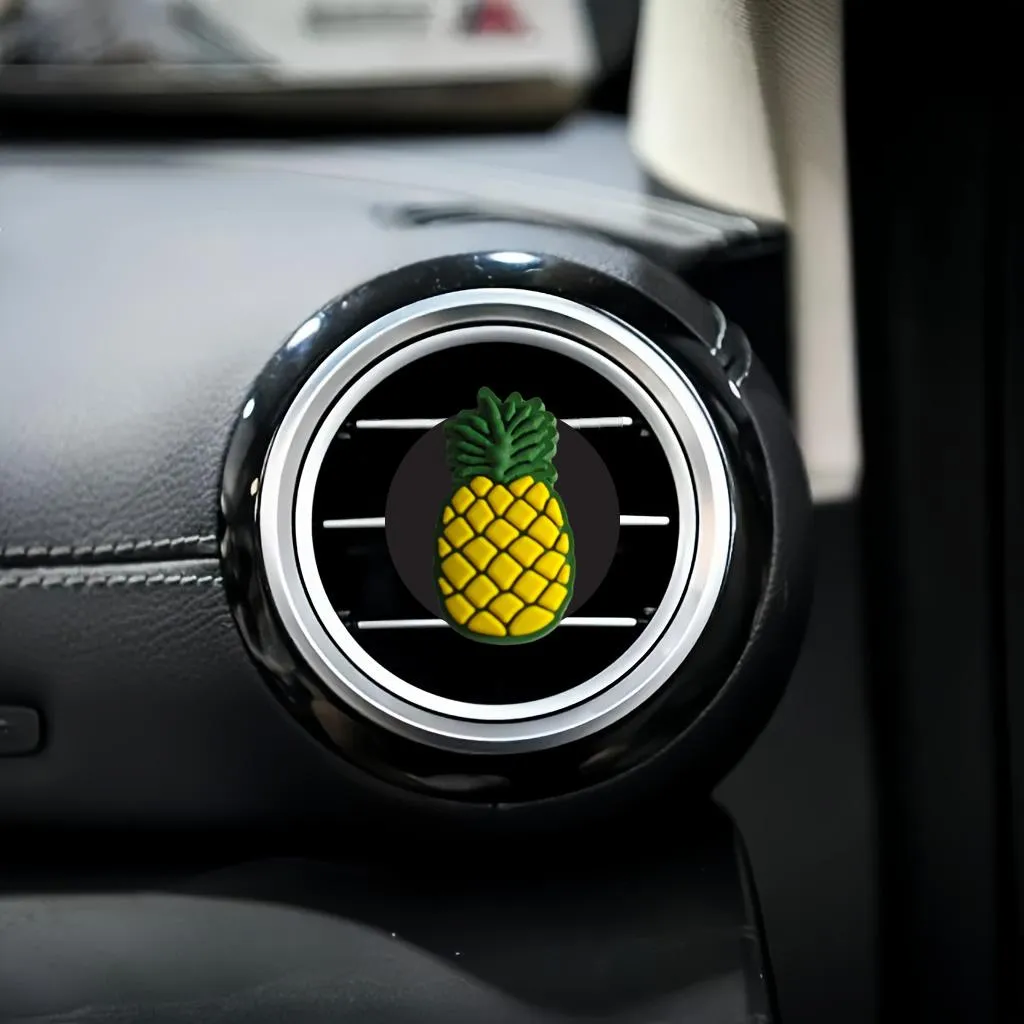 fruits and vegetables cartoon car air vent clip outlet perfume auto conditioner clips for office home decorative freshener