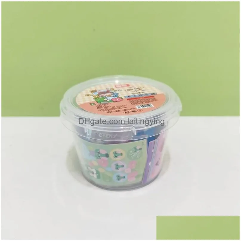 cream guka happy bucket set j-8004 cute hand account material bucket handmade material small set