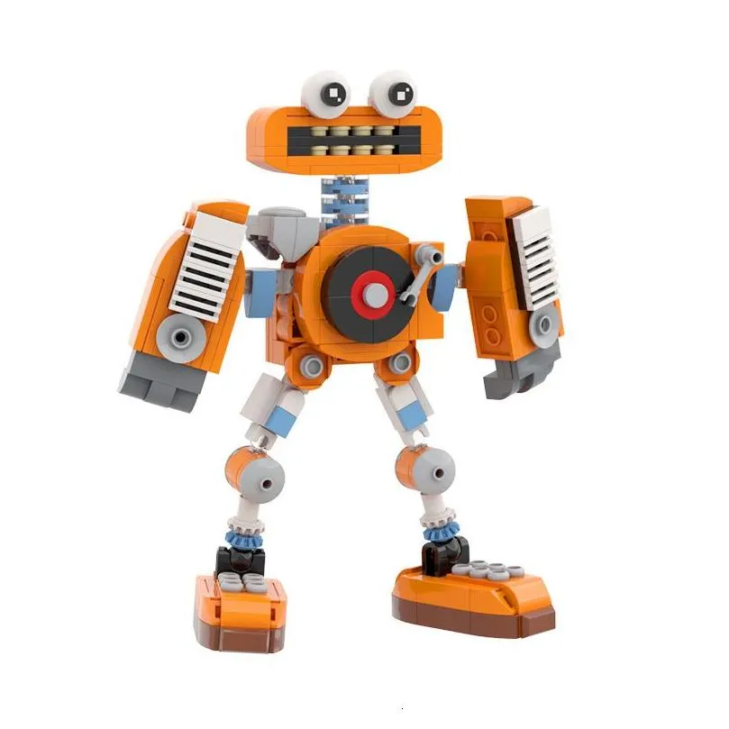 Blocks BuildMoc My Singing Chorus Wubbox Robot Building Set Cute Song Monsters Figures Bricks DIY Toy For Children Birthday Gift