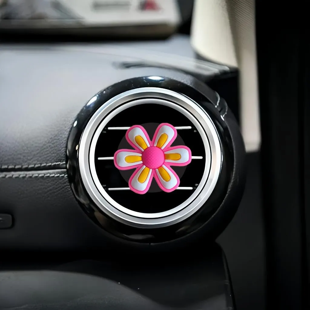 flower 11 cartoon car air vent clip conditioner outlet perfume clips auto freshener conditioning square head