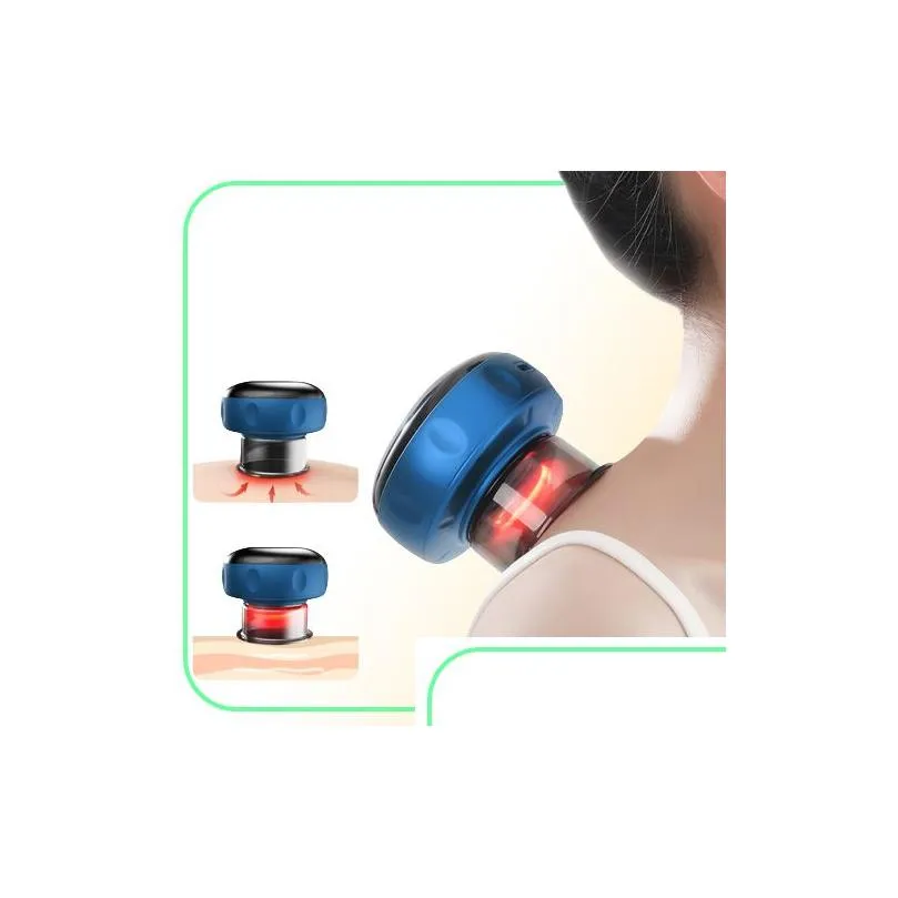 Full Body Massager Smart Vacuum Suction Cup Therapy Mas Jars Anticellite Masr Cups Rechargeable Fat Burning Slimming Device Drop Del Otnbo