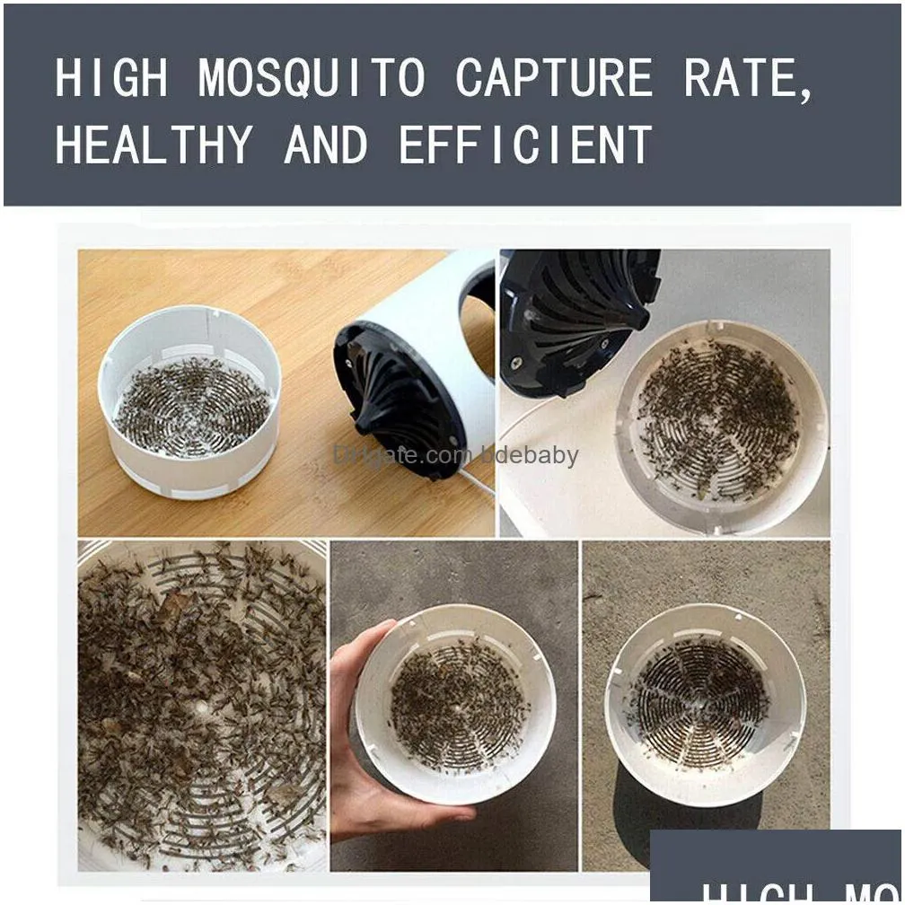 Pest Control New Led Mosquito Repellent Lamp Mute And Infant Safety Usb Uv Pocatalys Bug Insect Trap L4069598 Drop Delivery Home Garde Dhff7
