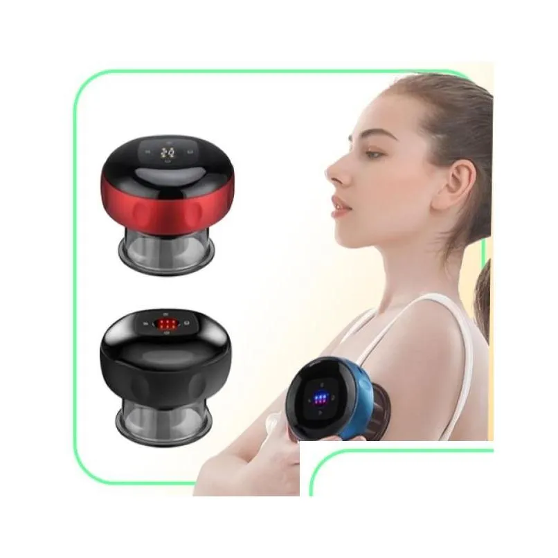 Full Body Massager Smart Vacuum Suction Cup Therapy Mas Jars Anticellite Masr Cups Rechargeable Fat Burning Slimming Device Drop Del Otnbo