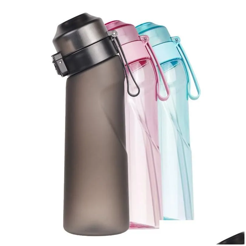 Water Bottles 650/500Ml Fitness Sports Fragrance Plastic Air Up With St Scent Fruit Flavour For Outdoor Hiking Drop Delivery Home Ga