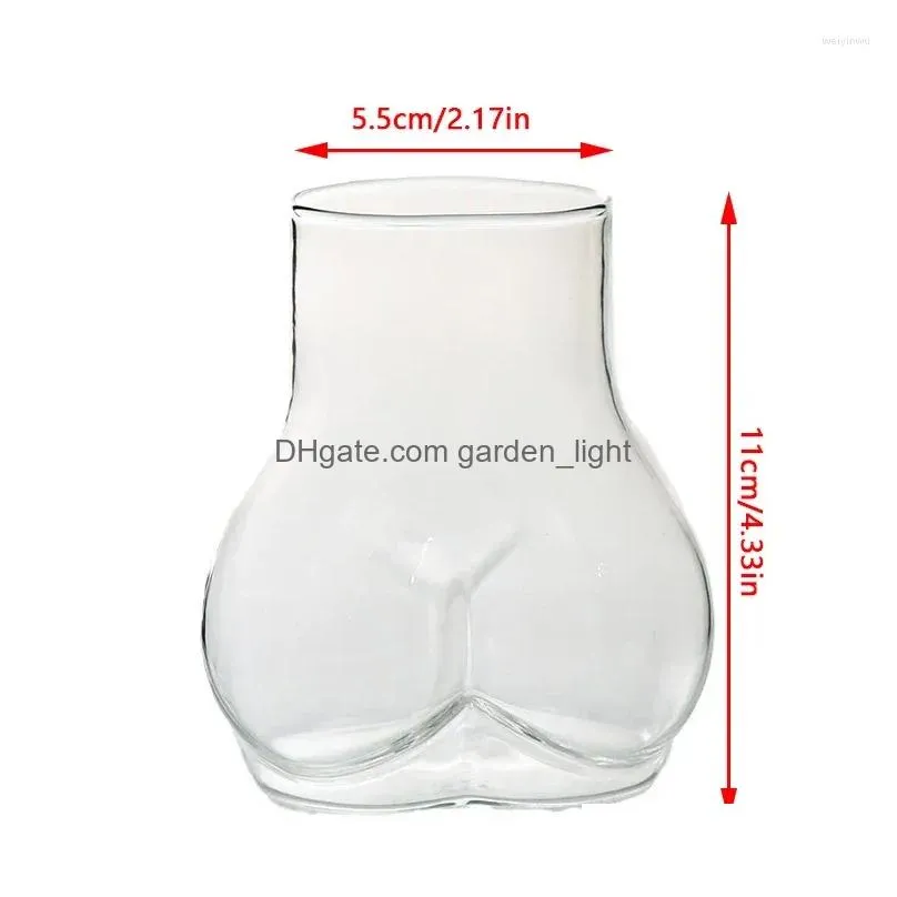 Wine Glasses Cute Body Ass Bus Coffee Milk Mug Beer Juice Tea Whiskey Drinking Cup High Grade Party Funny Gift Drop Delivery Home Ga Dhzhu
