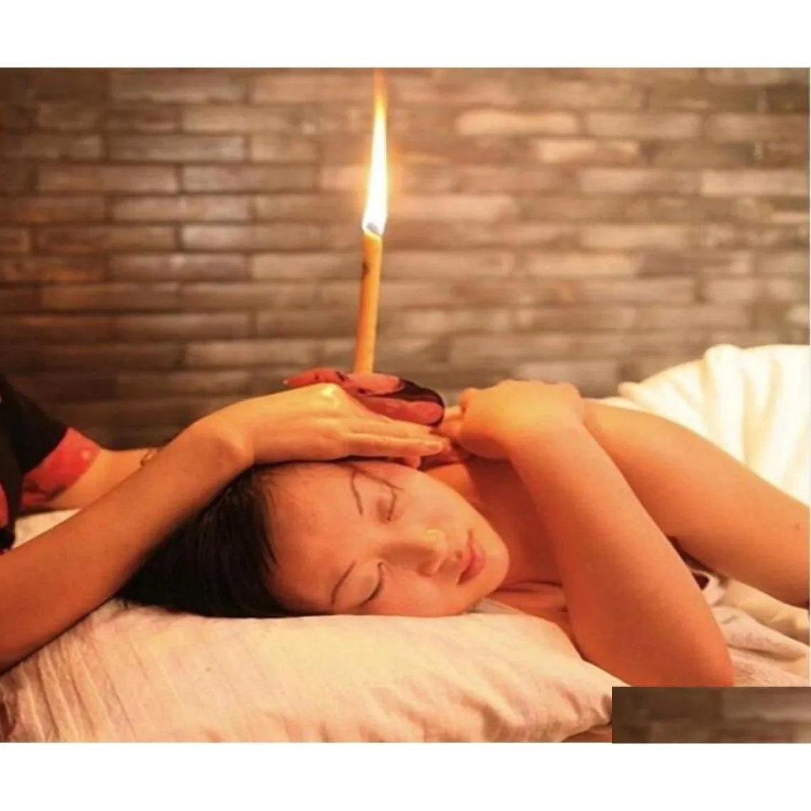 Aromatherapy 100 Pcs Coning Beewax Natural Ear Candle Candling Therapy Straight Style Care Mixed Sent 3109282 Drop Delivery Health Be Otrdo