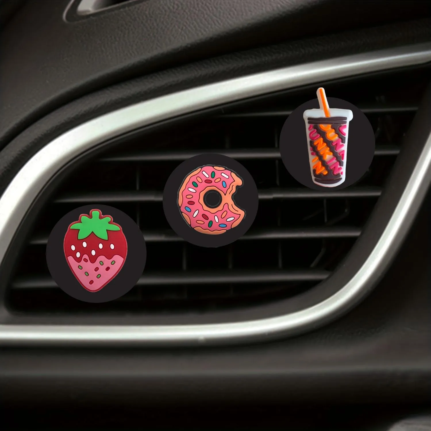 donuts cartoon car air vent clip auto freshener clips perfume replacement conditioner outlet conditioning for office home