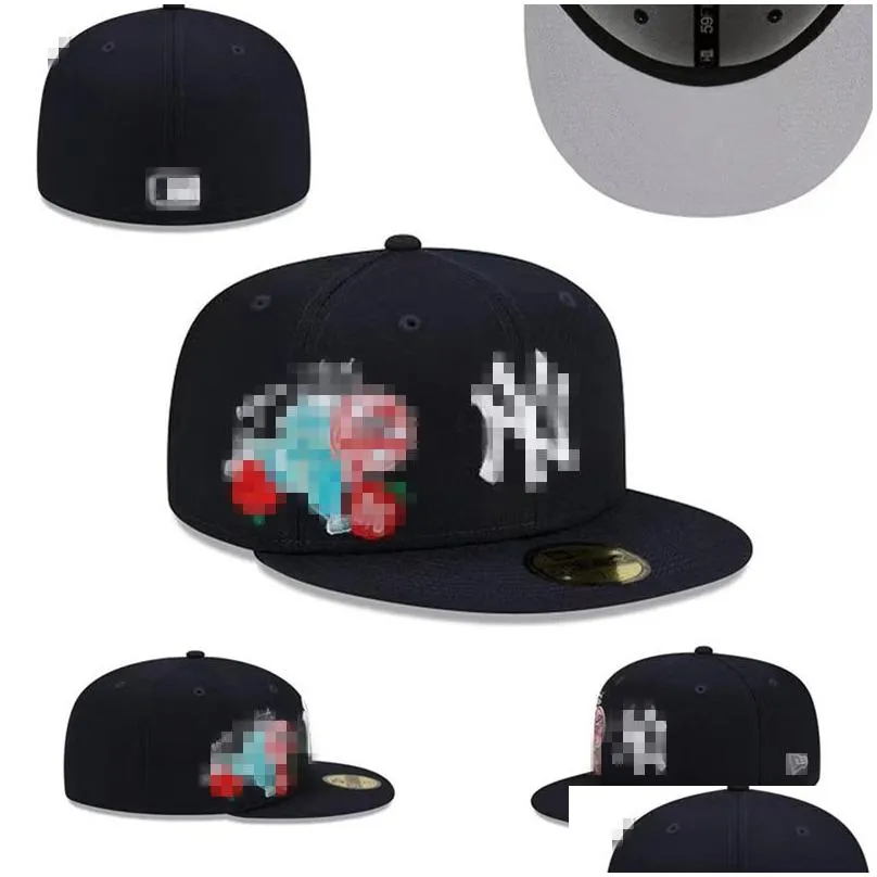Ball Caps Uni Wholesale Fashion Snapbacks Baseball Cap Bucket Hat Embroidery Adt Flat Peak For Men Women Fl Closed 7-8 Drop Delivery A Dhmy3