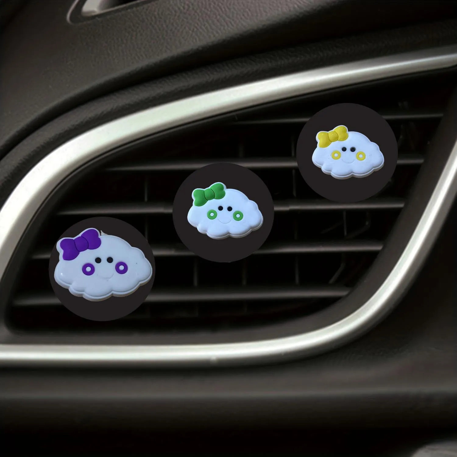 cloud cartoon car air vent clip clips auto freshener conditioner conditioning outlet perfume square head