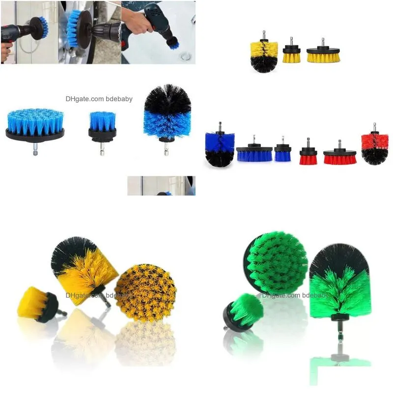 Cleaning Brushes Power Scrub Brush Drill 3 Pcslot For Bathroom Shower Tile Grout Cordless Scrubber Attachment By Drop Delivery Home Ga Dhpzi