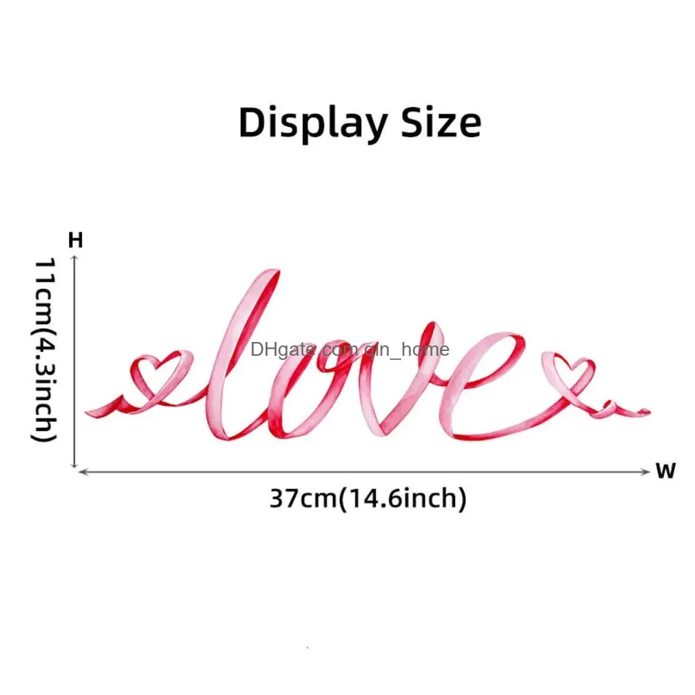 love heart shape for lovers valentines day wall stickers for kids room girl room wall decals home decorative stickers decor