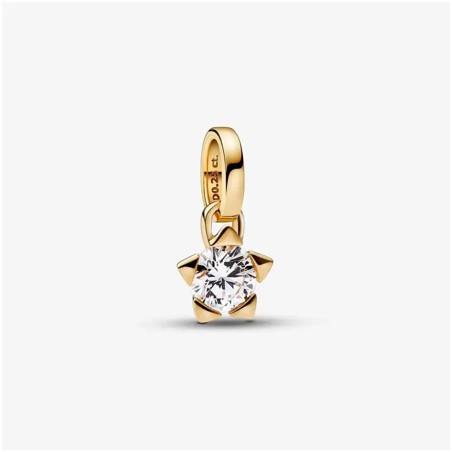 2024 new 925 silver Stud earring for women Designer Jewelry Fashion Charms Gold Pendant DIY fit Pandoras Nova Lab-grown Diamond Earrings Plated 14k Gold with